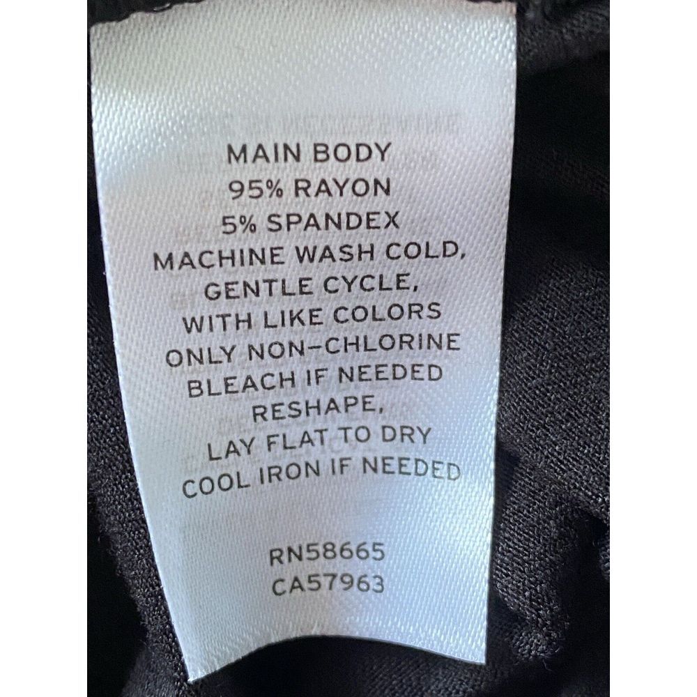 New - Nordstrom Rack Sz XS Sleeveless MIDI Dress Black Ruched Knot Front - Picture 6 of 6